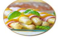 Roulés de jambon aux asperges