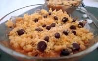 Crumble aux fruits et au chocolat maison