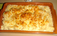 Gratin de chou-fleur au gruyère et à la béchamel