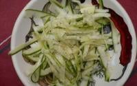 Carpaccio de courgettes