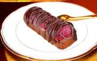 Mini-bûche glacée chocolat-fruits rouges