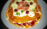 Crêpes façon pizza