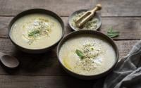 La soupe qu’il vous faut : ce velouté au céleri rave, poireau et cumin va vous aider à affronter le froid !