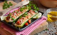 Courgettes farcies : la version végétarienne aux lentilles et feta qu’on va refaire tout l’été !