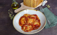 Ravioli à la ricotta, Grana Padano AOP et zeste de citron
