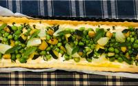 Tarte salée facile aux légumes de printemps