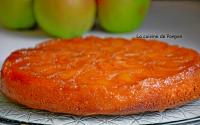 Gâteau tatin aux pommes caramélisées parfumé à la poudre de combava