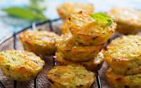 Petits flans aux courgettes,épinards et fromage