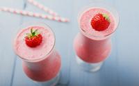 Milkshake vanille fraise