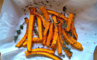 Frites de courge Butternut au parmesan et herbes de Provence