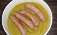 Purée de pois cassés - saucisses