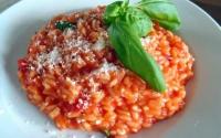 Risotto tomate-lardons