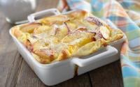 Clafoutis pêche amande