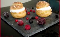 Choux au citron et fruits rouges