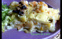 Lasagnes de la mer : haddock, saumon, crevettes et saint-jacques