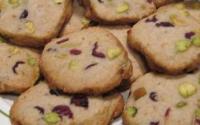 Cookies pistache-amandes-cranberries