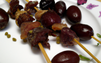 Brochettes de canard aux pruneaux