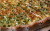 Tarte aux petits pois et cacahuètes