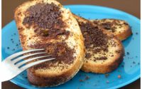 Pain perdu aux copeaux de chocolat