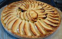 Tarte aux pommes nappée à l'abricotine