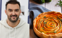 Entrée de Noël : Cyril Lignac partage sa recette de tarte “Jardin d’hiver” qui se prépare comme une Tatin