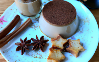 Panna Cotta vegan au Nutella et pain d'épices