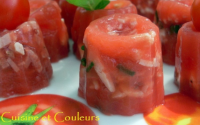 Mini-aspics de tomate à l'agar-agar