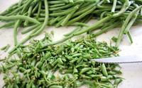 Équeuter les haricots verts, c’est long ! Voici une petite astuce pour gagner beaucoup de temps