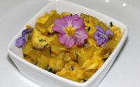 Chien de mer au curcuma