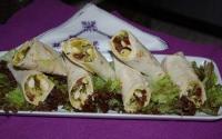 Roulés au poulet (mini wraps)