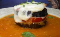 Aubergines grillées tomates et mozzarella