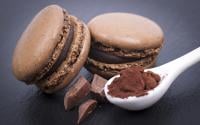 Macarons lisses chocolat