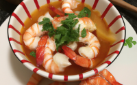 Soupe Thaï aux crevettes