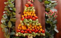 Plateau de fromages en sapin de Noël