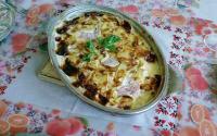 Saucisson de Lyon en gratin
