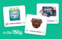 Club 750g : voici les 3 offres de la semaine pour récupérer de l’argent sur l’achat de glace, de crèmes dessert et d’eau minérale !