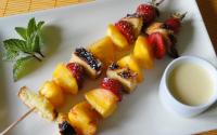 Brochettes briochees à la nectarine