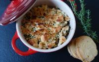 Crumble aux légumes du soleil et sablés au parmesan