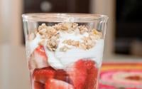 Trifle fraises et muesli