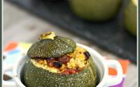 Courgettes farcies au boulgour