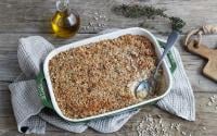 Gratin de chou-fleur, quinoa et amandes