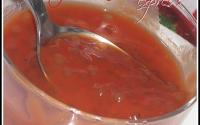 Soupe de tomates express & perle du japon