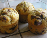 Des Pépites de chocolat fondantes dans des muffins à la mie tendre et moelleuse. A deguster à toute heure de la journée, dès sa sortie du four!