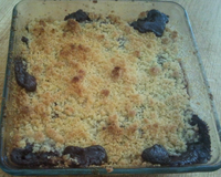 Crumble au chocolat, beurre salé
