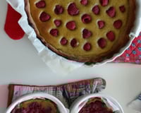 Tarte pistache & framboise façon amandine