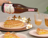 Une galette des rois salée avec une douceur apportée par le miel et la rondeur du potimarron. Un accord parfait avec le Cidre Rosé Ecusson dont la…