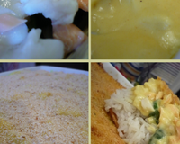 Gratin de poisson aux courgettes et curcuma