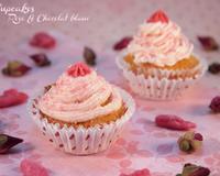 Des cupcakes au doux parfum de rose...