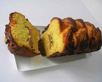 Cake au canard à l'orange et aux baies roses