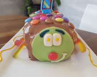 Gâteau chenille au chocolat